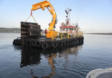 Fendering at Lerwick Harbour piers