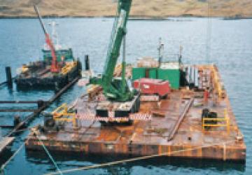 Bagheera towing and mooring barge for Tulloch Developments